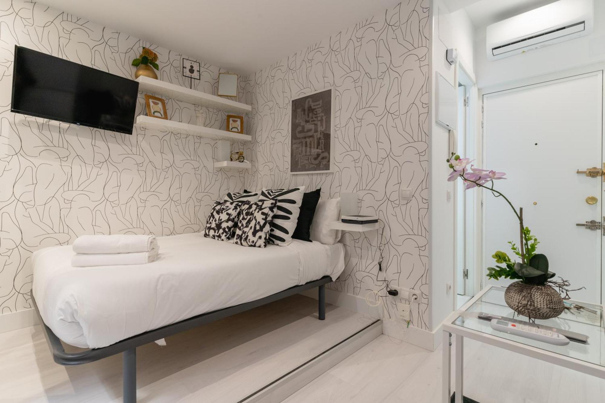 Modern Studio-1Bathroom-Chueca Madrid Kültér fotó